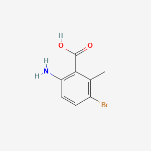 Chemical structure of 6-Amino-3-bromo-2-methylbenzoic acid