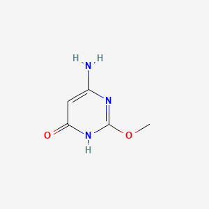 Chemical structure of 6-Amino-2-methoxypyrimidin-4-ol