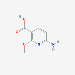 Chemical structure of 6-Amino-2-methoxynicotinic acid
