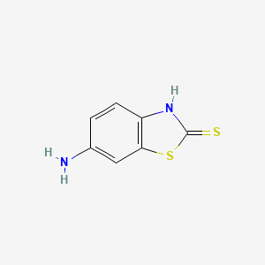 Chemical structure of 6-Amino-2-mercaptobenzothiazole