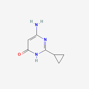 Chemical structure of 6-Amino-2-cyclopropylpyrimidin-4-ol