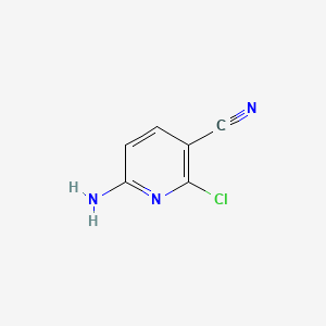 Chemical structure of 6-Amino-2-chloronicotinonitrile
