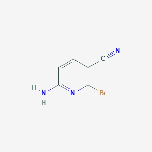 Chemical structure of 6-Amino-2-bromonicotinonitrile