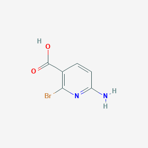 Chemical structure of 6-Amino-2-bromonicotinic acid
