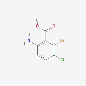 Chemical structure of 6-Amino-2-bromo-3-chlorobenzoic acid