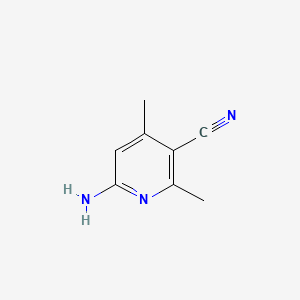 Chemical structure of 6-Amino-2,4-Dimethyl-3-Pyridinecarbonitrile