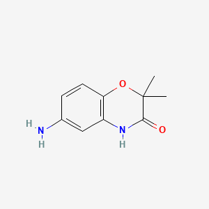Chemical structure of 6-Amino-2,2-dimethyl-4H-benzo[1,4]oxazin-3-one