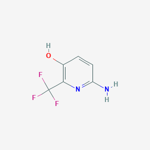 Chemical structure of 6-Amino-2-(trifluoromethyl)pyridin-3-ol