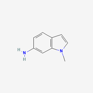 Chemical structure of 6-Amino-1-methylindole