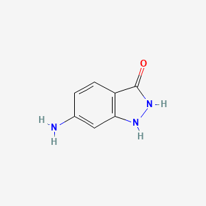 Chemical structure of 6-Amino-1H-indazol-3-ol