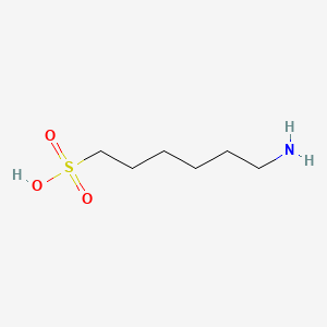 Chemical structure of 6-Amino-1-hexanesulfonic acid