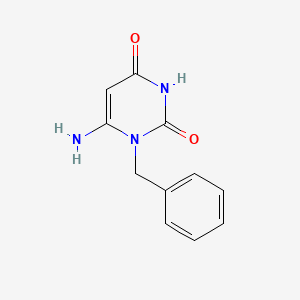Chemical structure of 6-Amino-1-benzyluracil