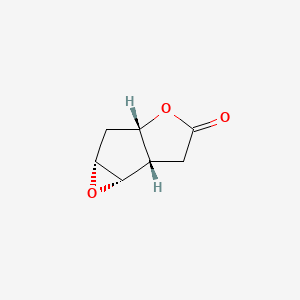 Chemical structure of 6Alpha, 7Alpha-Epoxy-2-Oxabicyclo[3.3.0]Octan-3-One