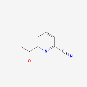 Chemical structure of 6-Acetylpicolinonitrile