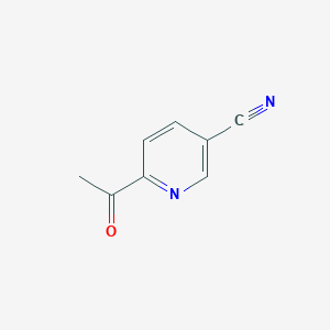 Chemical structure of 6-Acetylnicotinonitrile