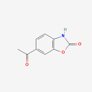 Chemical structure of 6-Acetyl-2-benzoxazolinone