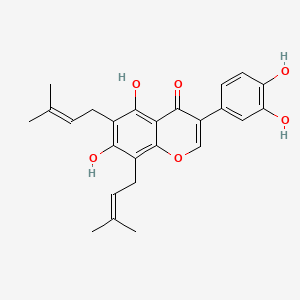 Chemical structure of 6,8-Diprenylorobol
