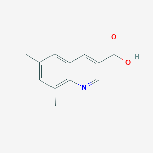 Chemical structure of 6,8-DIMETHYLQUINOLINE-3-CARBOXYLIC ACID