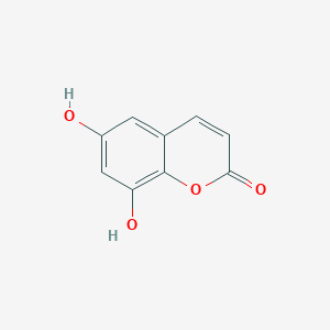 Chemical structure of 6,8-Dihydroxycoumarin