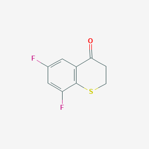 Chemical structure of 6,8-Difluorothiochroman-4-one