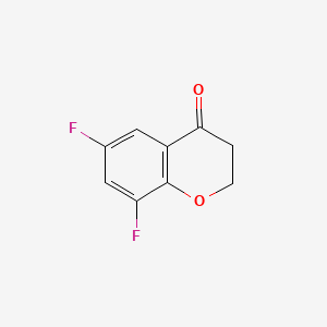 Chemical structure of 6,8-Difluorochroman-4-one