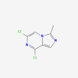 Chemical structure of 6,8-Dichloro-3-methylimidazo[1,5-a]pyrazine