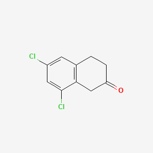 Chemical structure of 6,8-Dichloro-2-tetralone