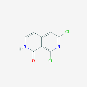 Chemical structure of 6,8-Dichloro-2,7-naphthyridin-1(2H)-one