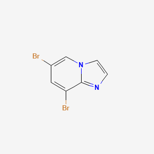 Chemical structure of 6,8-Dibromoimidazo[1,2-a]pyridine