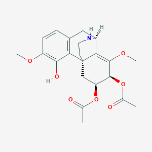Chemical structure of 6,7-Di-O-acetylsinococuline