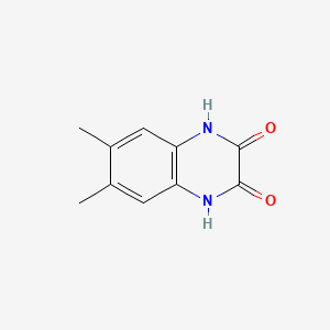 Chemical structure of 6,7-Dimethyl-2,3-quinoxalinediol