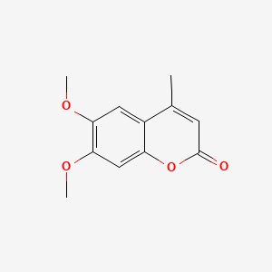 Chemical structure of 6,7-Dimethoxy-4-methylcoumarin