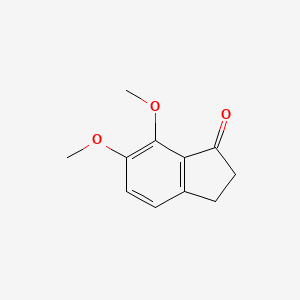 Chemical structure of 6,7-Dimethoxy-2,3-dihydro-1H-inden-1-one