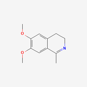 Chemical structure of 6,7-Dimethoxy-1-methyl-3,4-dihydroisoquinoline