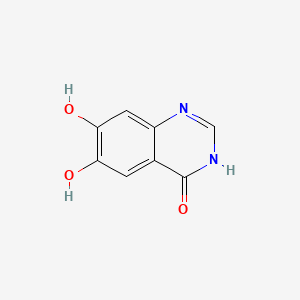 Chemical structure of 6,7-Dihydroxyquinazolin-4(3H)-one