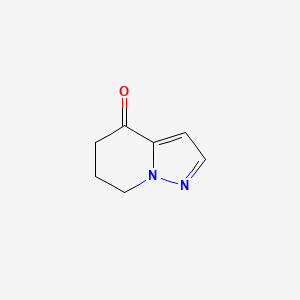 Chemical structure of 4H,5H,6H,7H-pyrazolo[1,5-a]pyridin-4-one