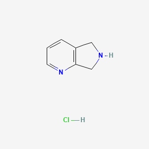 Chemical structure of 6,7-Dihydro-5H-pyrrolo[3,4-b]pyridine hydrochloride