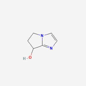 Chemical structure of 5H,6H,7H-pyrrolo[1,2-a]imidazol-7-ol