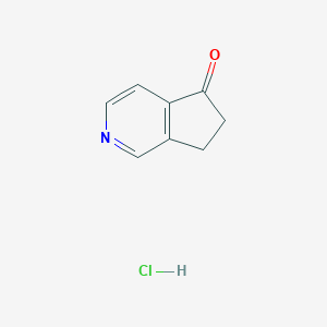 Chemical structure of 6,7-Dihydro-5H-cyclopenta[c]pyridin-5-onehydrochloride
