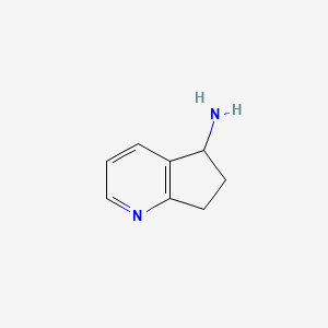 Chemical structure of 6,7-Dihydro-5H-cyclopenta[b]pyridin-5-amine