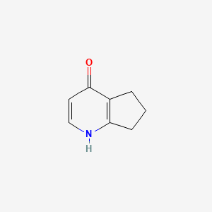 Chemical structure of 6,7-Dihydro-1H-cyclopenta[b]pyridin-4(5H)-one