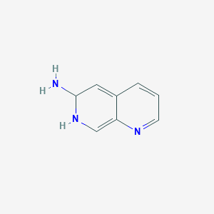 Chemical structure of 6,7-dihydro-1,7-naphthyridin-6-aMine