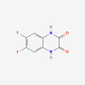 Chemical structure of 6,7-Difluoroquinoxaline-2,3(1H,4H)-dione