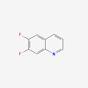 Chemical structure of 6,7-Difluoroquinoline