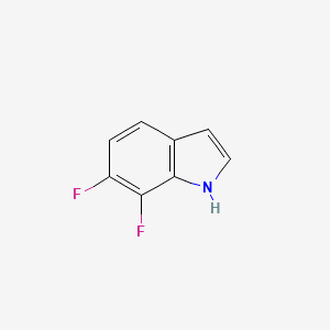 Chemical structure of 6,7-Difluoro-1H-indole