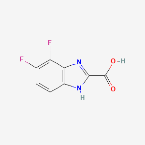 Chemical structure of 6,7-Difluoro-1H-benzo[d]imidazole-2-carboxylic acid