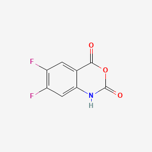 Chemical structure of 6,7-Difluoro-1H-benzo[d][1,3]oxazine-2,4-dione