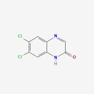 Chemical structure of 6,7-Dichloroquinoxalin-2(1H)-one