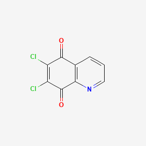 Chemical structure of 6,7-Dichloroquinoline-5,8-dione