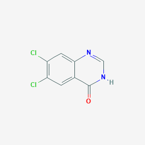 Chemical structure of 6,7-Dichloroquinazolin-4(3H)-one